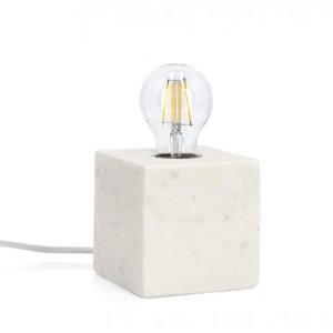 Lampada tavolo Marmo Bianco 12X12 - TARIQ