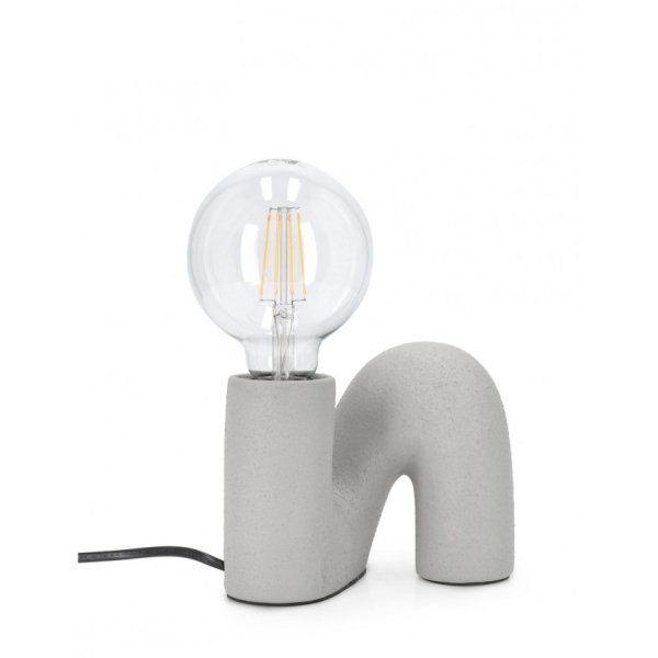 Lampada da tavolo in ceramica con paralume - JOVAN
