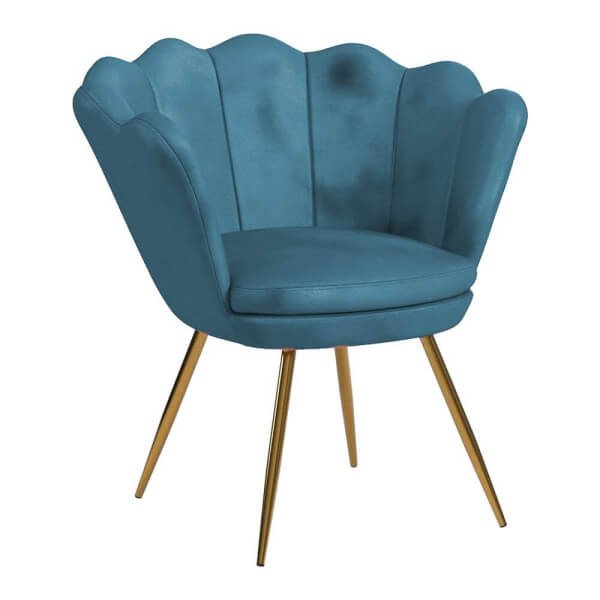 Poltrona velluto (2 Pezzi) - VENTA - Verde petrolio