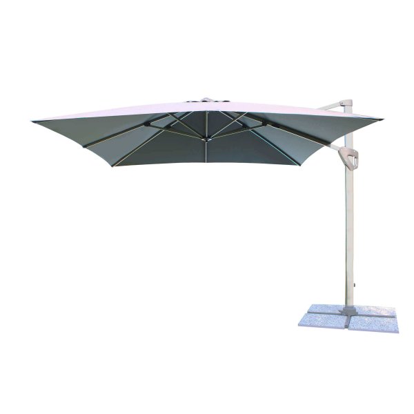 Ombrellone da Giardino decentrato 3x3 in alluminio - KAMA