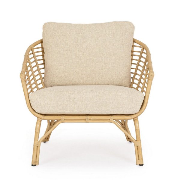 Poltrona da esterno in alluminio con cuscini (2 Pezzi) – MABEL