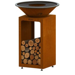 OYAT Barbecue a Braciere con Portalegna da Giardino - BBO 58