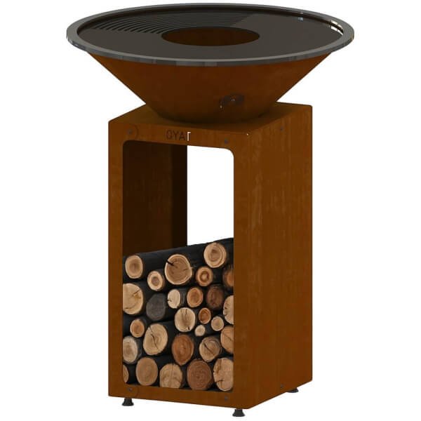 OYAT Barbecue a Braciere con Portalegna da Giardino - BBO 68 - Cognac