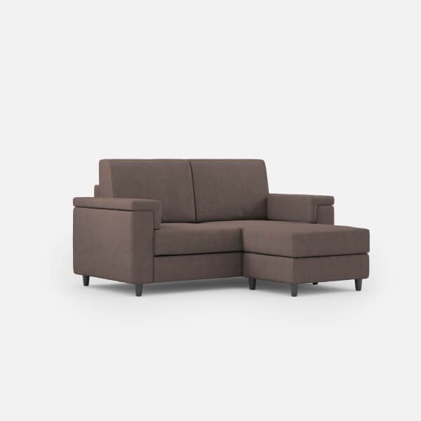 Divano 2 posti con Pouf Moderno in Tessuto – MARRAK
