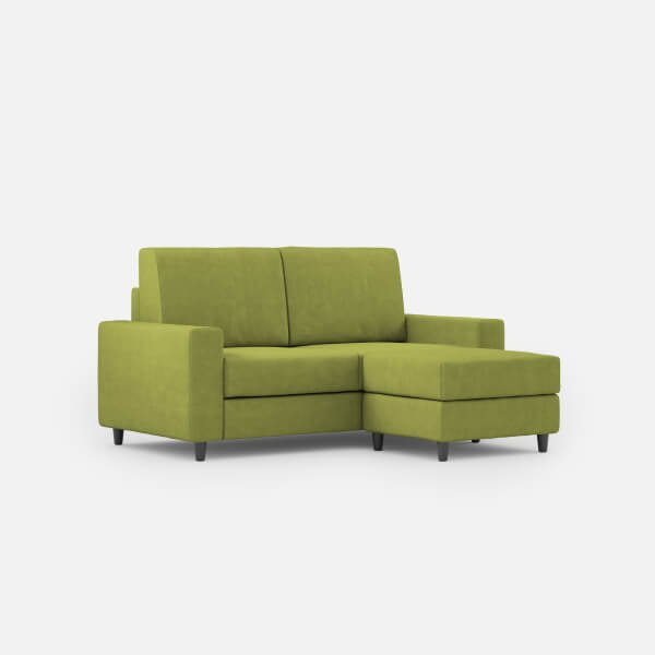 Divano 2 posti con Pouf Moderno in Tessuto – SAKAR