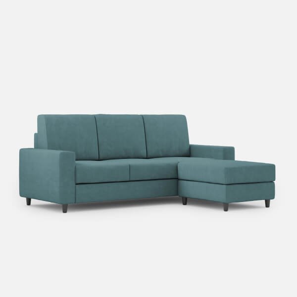 Divano 3 posti con Pouf Moderno in Tessuto – SAKAR