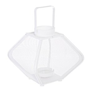 Set 2 Lanterne Metallo Bianco Moderne da Interno - POWELL