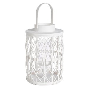 Lanterna in Legno Bianco Boho da Interno - FOSTER