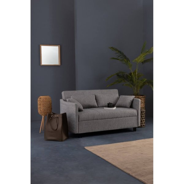 Alternative view of Set 2 Lanterne Treppiede in Rattan Marrone Boho da Interno - ALEXANDER