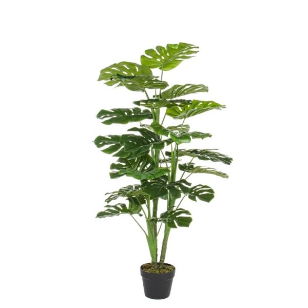 Set 2 Piante con Vaso Plastica Verde da Interno H120 cm - NEBULAR