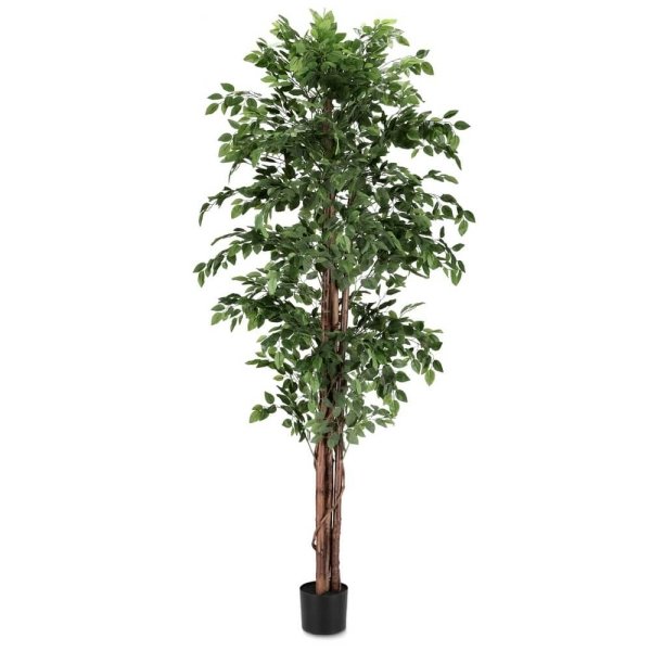 Set 2 Piante Artificiali Plastica Verde da Interno H210 cm - FUSIONIS