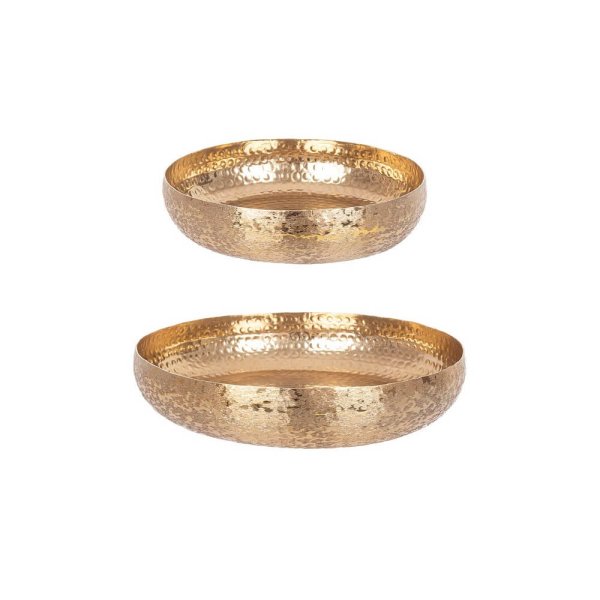 Vassoio Metallo Oro Stile Moderno da Interno - ROMAN