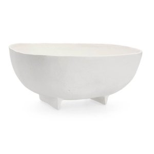 Ciotola Decorativa Bianco Stile Moderno da Interno 16,5x17 - SAKI