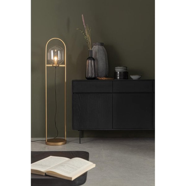 Alternative view of Vaso in Vetro Nero Moderno da Interno H38 cm - HASSAN