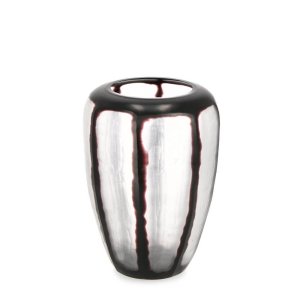 Vaso in Vetro Nero Moderno da Interno H30 cm - HASSAN