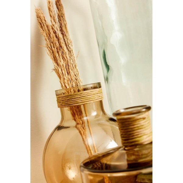 Alternative view of Vaso in Vetro Rosa Boho da Interno H34,5 cm - YAH