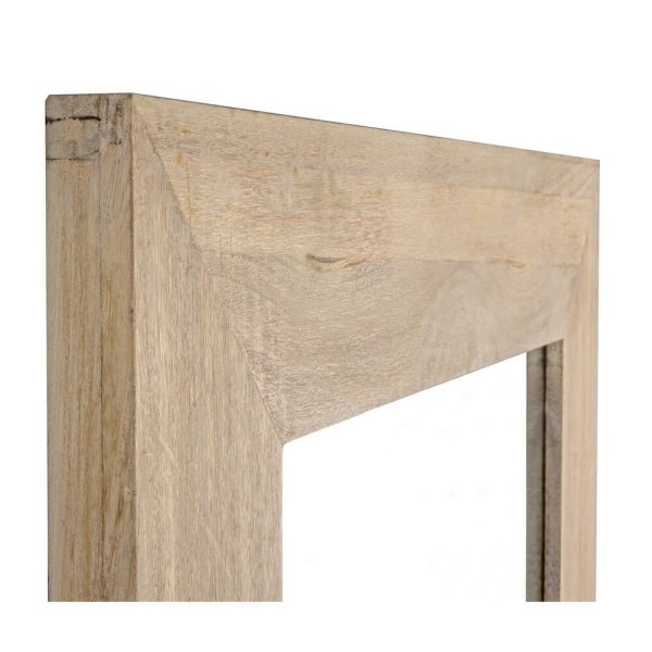 Alternative view of Specchio Rettangolare Legno Naturale Rustico da Parete 72x92 - YOUNG