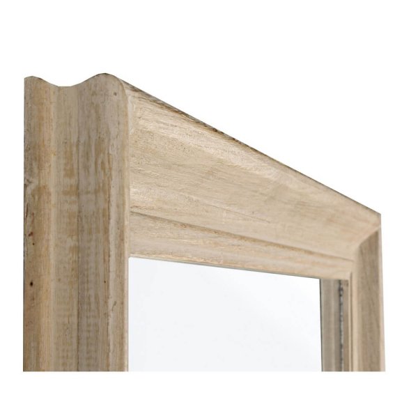 Alternative view of Specchio Rettangolare Legno Naturale Rustico da Parete 60x80 - YOUNG