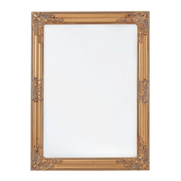 Specchio Legno Oro Classico da Interno 62x82 cm - HALL