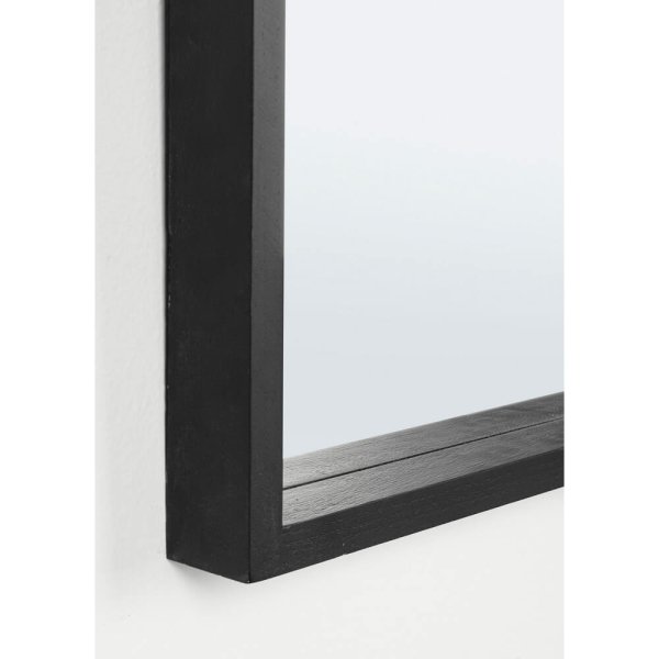 Alternative view of Specchio Legno Nero Moderno da Parete 52x52 cm - YOUNG