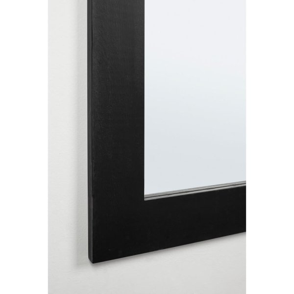 Alternative view of Specchio Rettangolare Legno Nero Moderno da Interno 82x172 - YOUNG