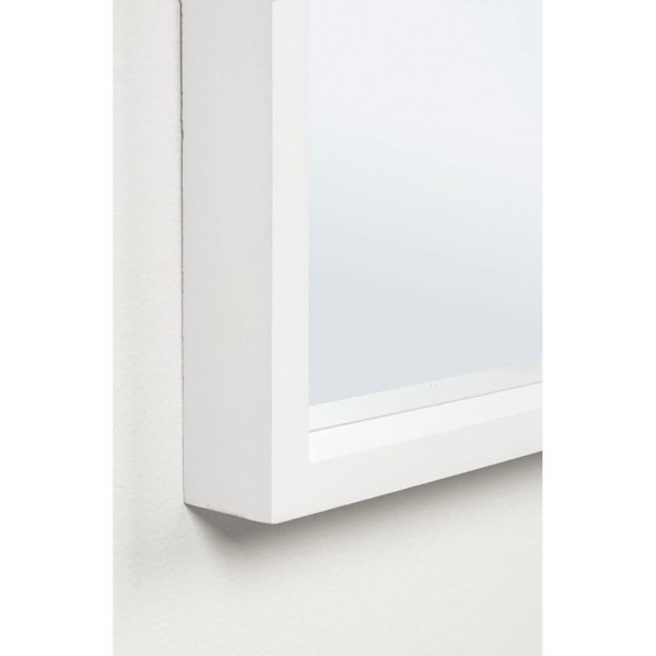 Alternative view of Specchio Rettangolare Legno Bianco Moderno da Interno 32x122 - YOUNG