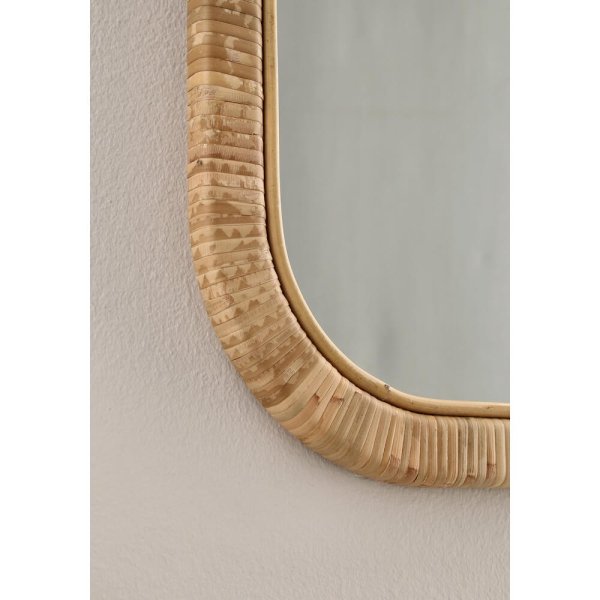 Alternative view of Specchio Rettangolare Legno Marrone Moderno da Parete 50x70 - EDWARDS