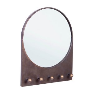Set 2 Specchi Acciaio Stile Industriale da Parete - COLLINS