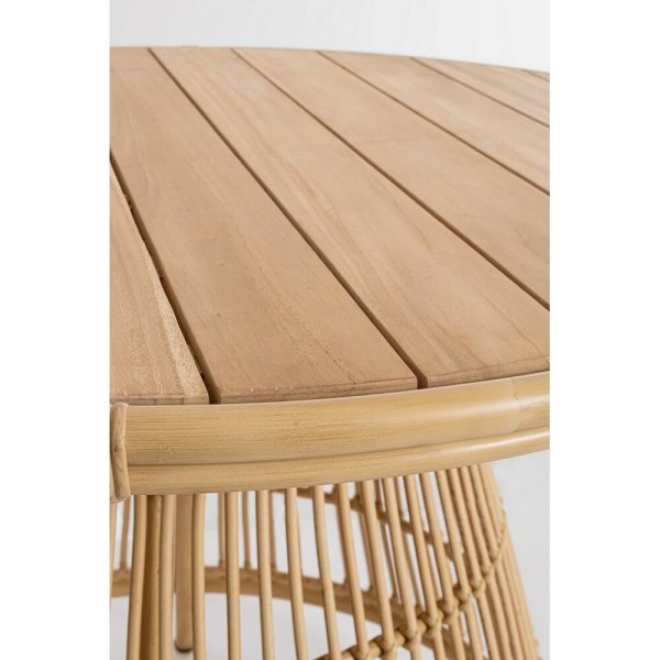 Alternative view of Tavolo da Giardino Alluminio Marrone Boho da Esterno - NOBLE