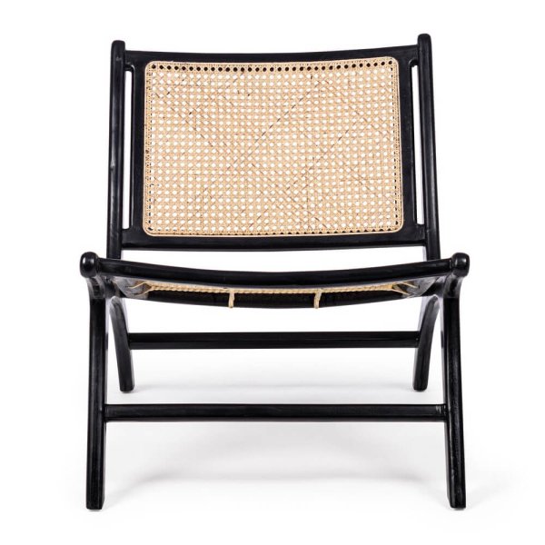 Alternative view of Poltrona in Teak Nero Stile Moderno da Interno - MAXIMUS