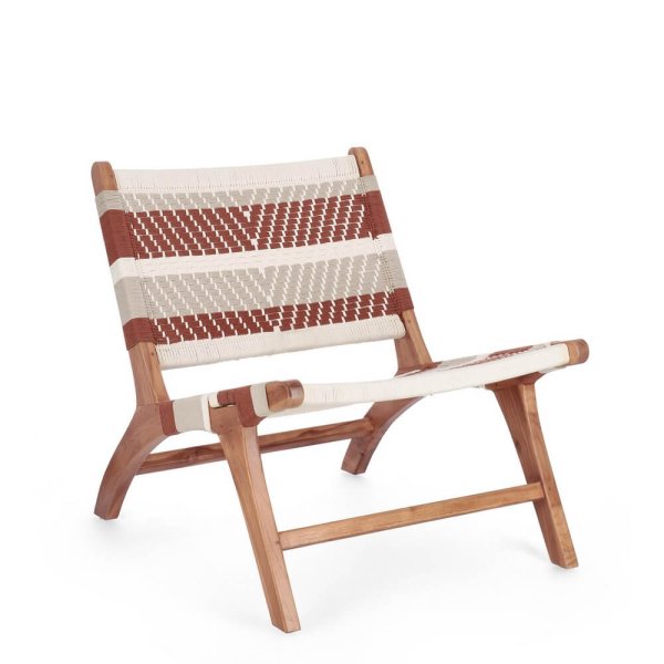 Poltrona in Teak Rosso Boho da Esterno - WINNIE
