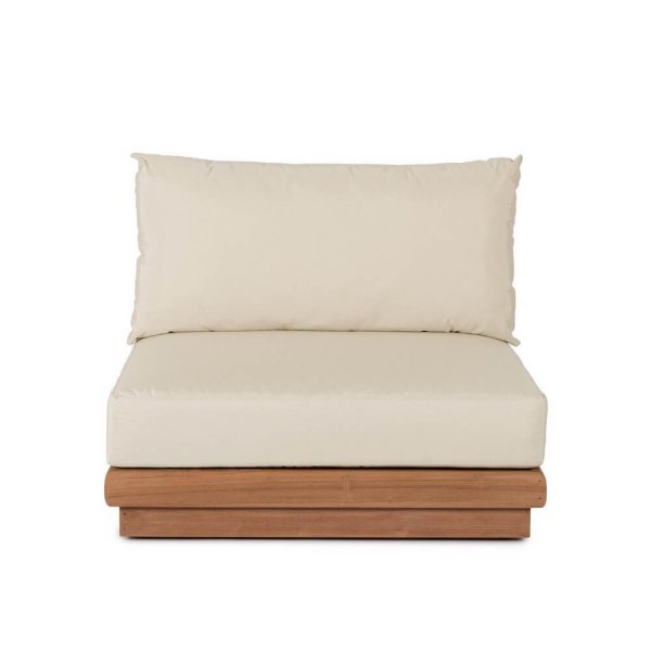 Alternative view of Poltrona da Giardino in Teak Marrone Moderna da Esterno - SERELIS