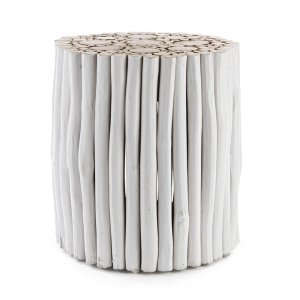 Tavolino in Legno Bianco Rustico da Interno - DANTE