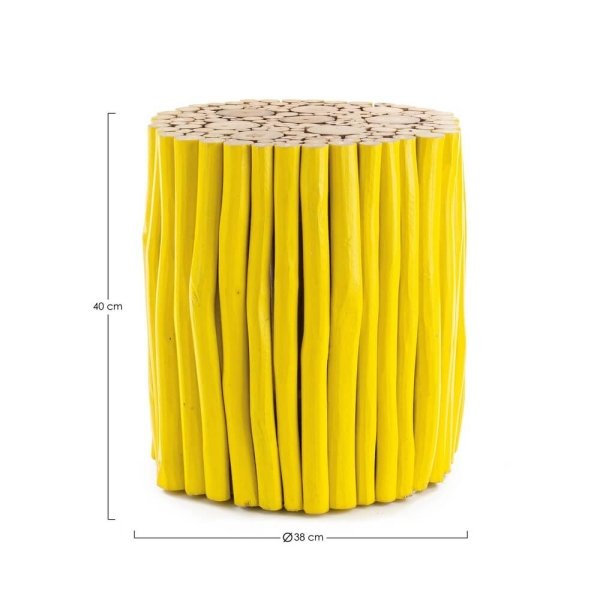 Alternative view of Tavolino in Teak Giallo Moderno da Interno - DANTE