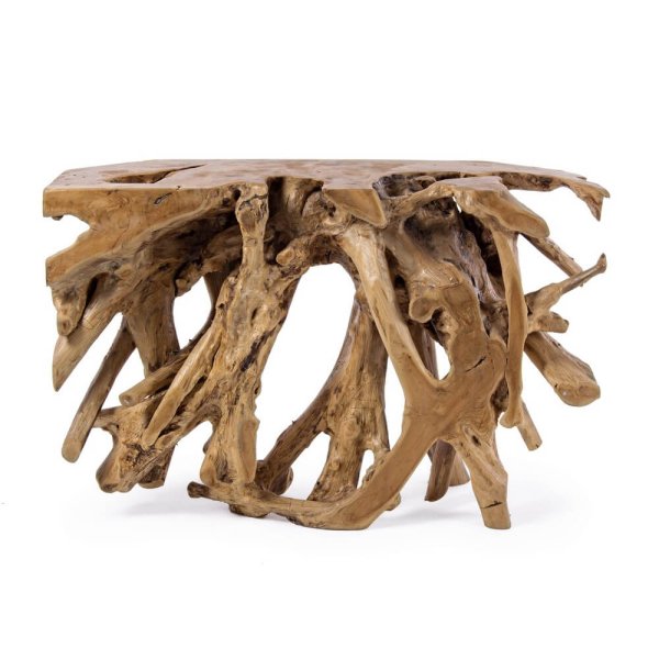 Alternative view of Consolle Radice Teak Marrone Rustica da Interni 120x40 - ROSE