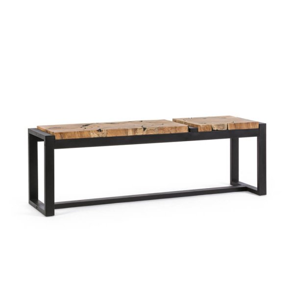 Panca in Teak Marrone Industriale da Interno 135x35 - MIRANDA