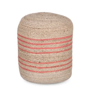 Pouf in iuta imbottito d45 - RAHUL