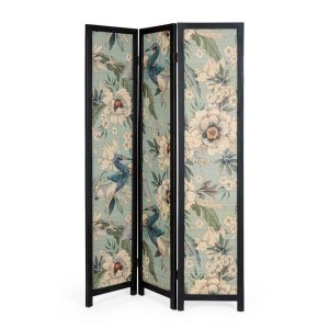 Paravento 3 Ante Bambù Multicolore Boho da Interno H180 - STARDUST