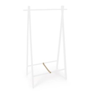 Appendiabiti Legno Bianco Moderno da Interno - ORIZZONTE