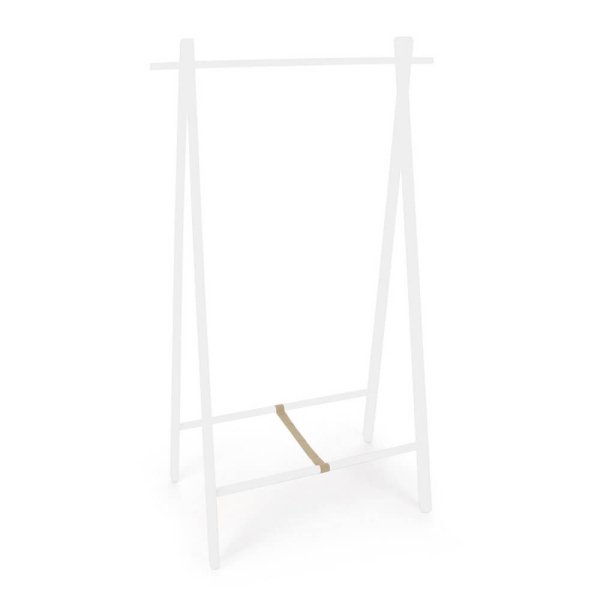 Appendiabiti Legno Bianco Moderno da Interno - ORIZZONTE