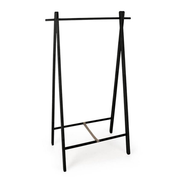 Appendiabiti Legno Nero Moderno da Interno - ORIZZONTE