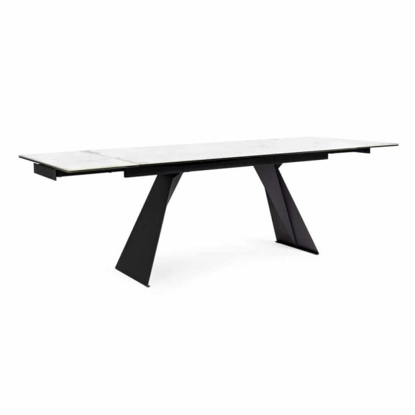 Tavolo Allungabile Acciaio Nero Moderno Interno 160/240x90 - ORION