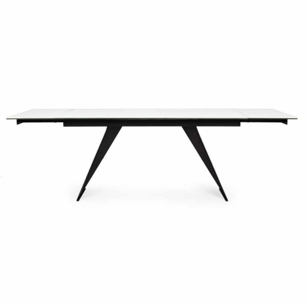 Alternative view of Tavolo Allungabile Acciaio Nero Moderno Interno 160/240x90 - ORION