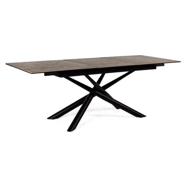 Tavolo Allungabile Ceramica Nero Moderno da Interno 160–220x90 - ARLO