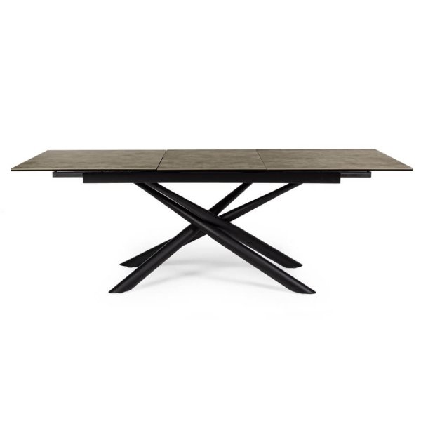 Alternative view of Tavolo Allungabile Ceramica Nero Moderno da Interno 160–220x90 - ARLO
