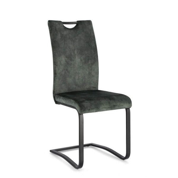 Sedia Velluto moderna (4 Pezzi) - AIMEE - Verde Scuro
