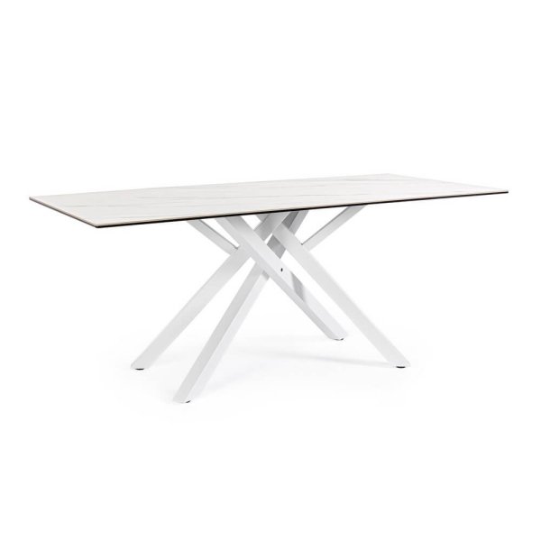 Tavolo Pranzo Ceramica Tortora Moderno Interno 180x90 - PHOENIX