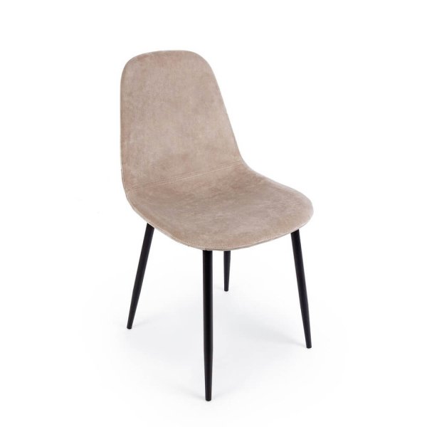 Set 4 Sedie Similpelle Grigio Moderne da Interno - STRUCTURE