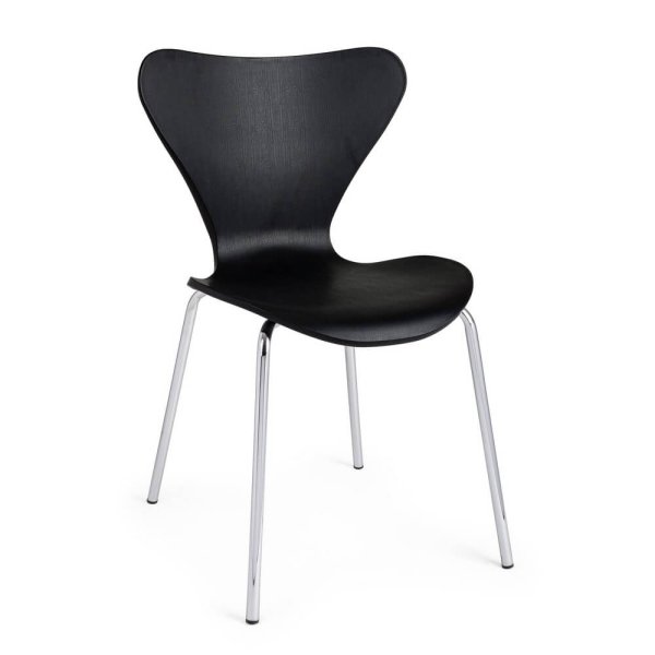 Set 4 Sedie Resina Grigio Moderne da Interno - LINDSAY