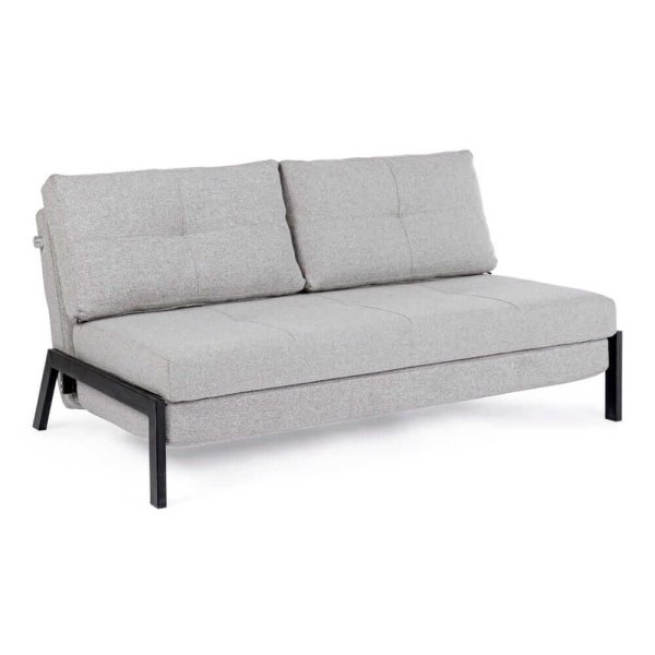 Divano Letto 2 Posti Acciaio Beige Moderno da Interno - ASHTON